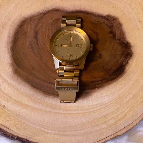 Gold Nixon Watch